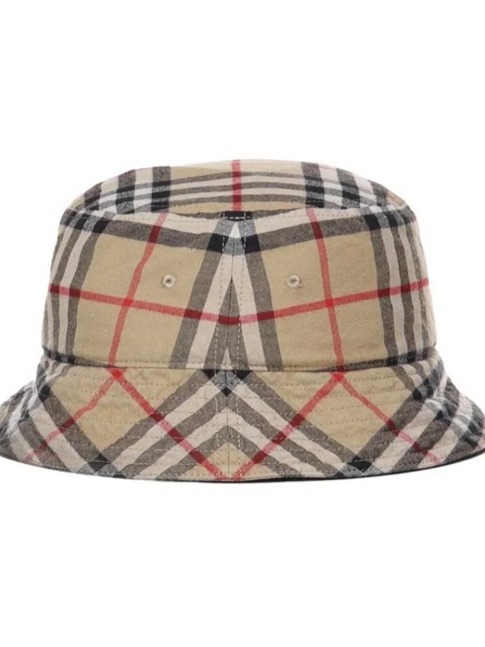 Burberry Classic Vintage Check Cotton Bucket Hat Archive Beige M 8075657 - Picture 2 of 12